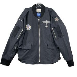 Red Canoe Boeing US Navy Flight Bomber Jacket XXL Aviation Grumman G-21 Goose